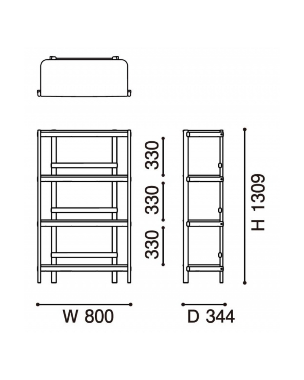 Karimoku New Standard Archive Shelf 80 ชั้นวางของไม้โอ๊คดีไซน์มินิมอล ออกแบบโดย Christian Haas
