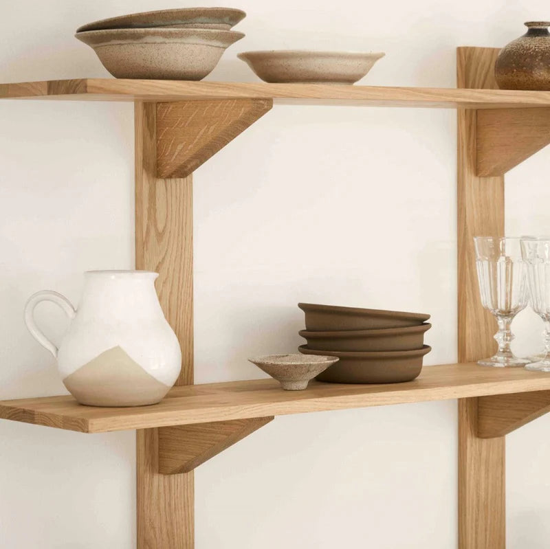 FDB Møbler B100 Sorø Shelf ชั้นวางไม้ oak แบบ modular ออกแบบโดย Laura Bilde