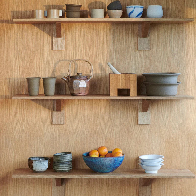 FDB Møbler B100 Sorø Shelf ชั้นวางไม้ oak แบบ modular ออกแบบโดย Laura Bilde