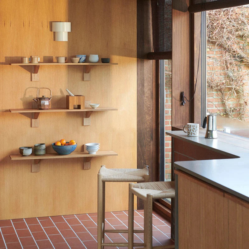 FDB Møbler B100 Sorø Shelf ชั้นวางไม้ oak แบบ modular ออกแบบโดย Laura Bilde