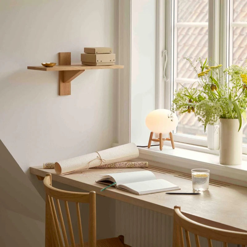 FDB Møbler B100 Sorø Shelf ชั้นวางไม้ oak แบบ modular ออกแบบโดย Laura Bilde
