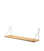 FDB Møbler B145 Shelf ชั้นวางติดผนังไม้ oak veneer พร้อมขาเหล็ก ออกแบบโดย Ejvind A. Johansson