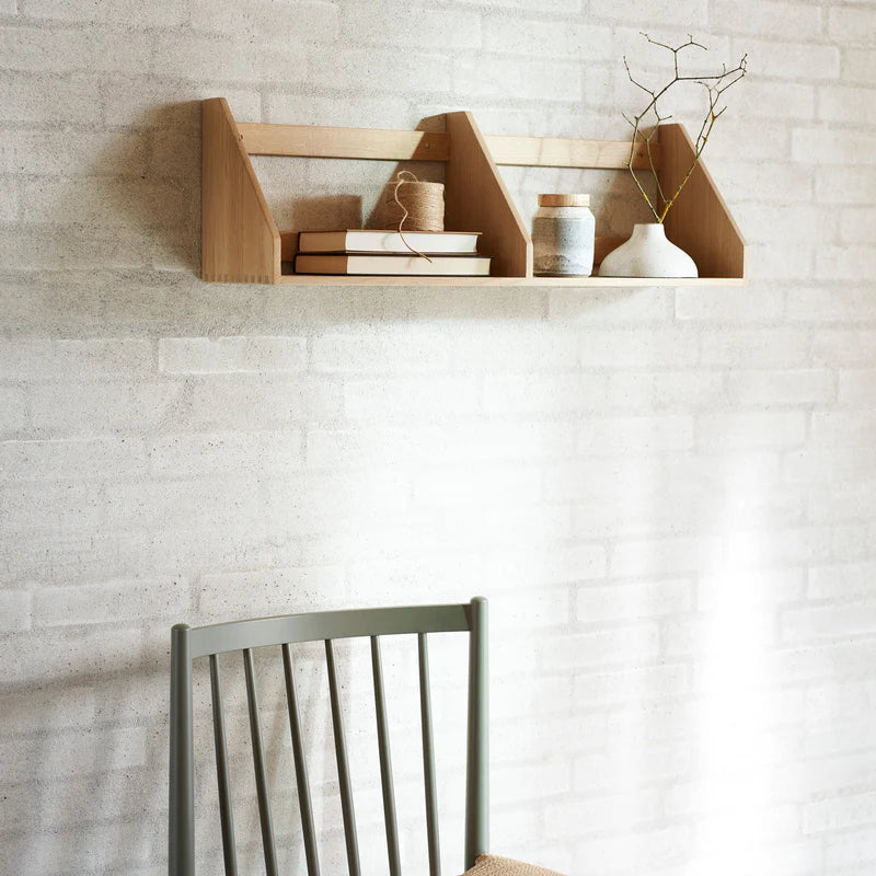 FDB Møbler B5 Shelf ชั้นวางติดผนังไม้ oak แบบ modular ออกแบบโดย Børge Mogensen