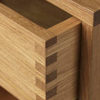 FDB Møbler B99 Wall Cabinet ตู้แขวนผนังไม้ oak พร้อมลิ้นชักและชั้นครึ่งวงกลม ออกแบบโดย Diana Mot และ Isabella Bergstrøm