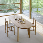 Nikari Arkitecture Table โต๊ะ birch พร้อมขา trestle แยกชิ้น ออกแบบโดย Kari Virtanen