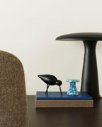 ของตกแต่งตั้งโต๊ะรูปเก้าอี้สตูล Normann Copenhagen Bit Stool Miniature สีดำผลิตจากพลาสติกรีไซเคิล Old Pine Trees