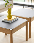 FDB Møbler C44 Coffee Table โต๊ะกลางไม้ oak พร้อมท็อป FENIX laminate พลิกใช้งานได้ ออกแบบโดย Jørgen Bækmark