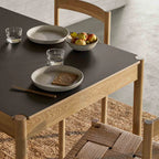 FDB Møbler C44 Dining Table โต๊ะกินข้าวไม้ oak พร้อมท็อป FENIX laminate พลิกใช้งานได้ ออกแบบโดย Jørgen Bækmark