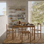 FDB Møbler C44 Dining Table โต๊ะกินข้าวไม้ oak พร้อมท็อป FENIX laminate พลิกใช้งานได้ ออกแบบโดย Jørgen Bækmark