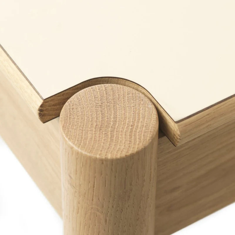 FDB Møbler C44 Dining Table โต๊ะกินข้าวไม้ oak พร้อมท็อป FENIX laminate พลิกใช้งานได้ ออกแบบโดย Jørgen Bækmark