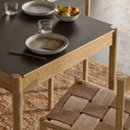 FDB Møbler C44 Dining Table โต๊ะกินข้าวไม้ oak พร้อมท็อป FENIX laminate พลิกใช้งานได้ ออกแบบโดย Jørgen Bækmark