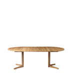FDB Møbler C69E Ry Dining Table โต๊ะกินข้าวไม้ oak โครงสร้างฐานกลาง รองรับ extension ออกแบบโดย Nissen & Gehl
