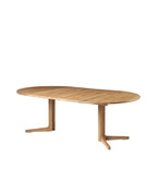 FDB Møbler C69E Ry Dining Table โต๊ะกินข้าวไม้ oak โครงสร้างฐานกลาง รองรับ extension ออกแบบโดย Nissen & Gehl