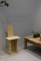 Ishinomaki Laboratory Cafe Chair เก้าอี้ไม้ขนาดกะทัดรัด โครงสร้างเรียบ ออกแบบโดย Philippe Malouin