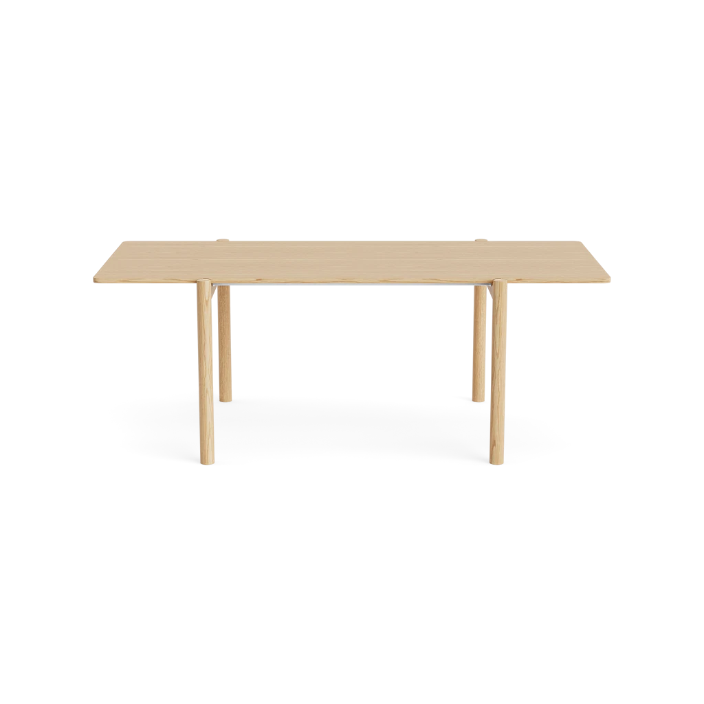 MAKE nordic THY Rectangular Dining Table โต๊ะรับประทานอาหารหน้าโต๊ะลิโนเลียมโครงไม้โอ๊คดีไซน์สแกนดิเนเวียน ออกแบบโดย Esben Pilgaard Jørgensen