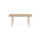 MAKE nordic THY Rectangular Dining Table โต๊ะรับประทานอาหารหน้าโต๊ะลิโนเลียมโครงไม้โอ๊คดีไซน์สแกนดิเนเวียน ออกแบบโดย Esben Pilgaard Jørgensen
