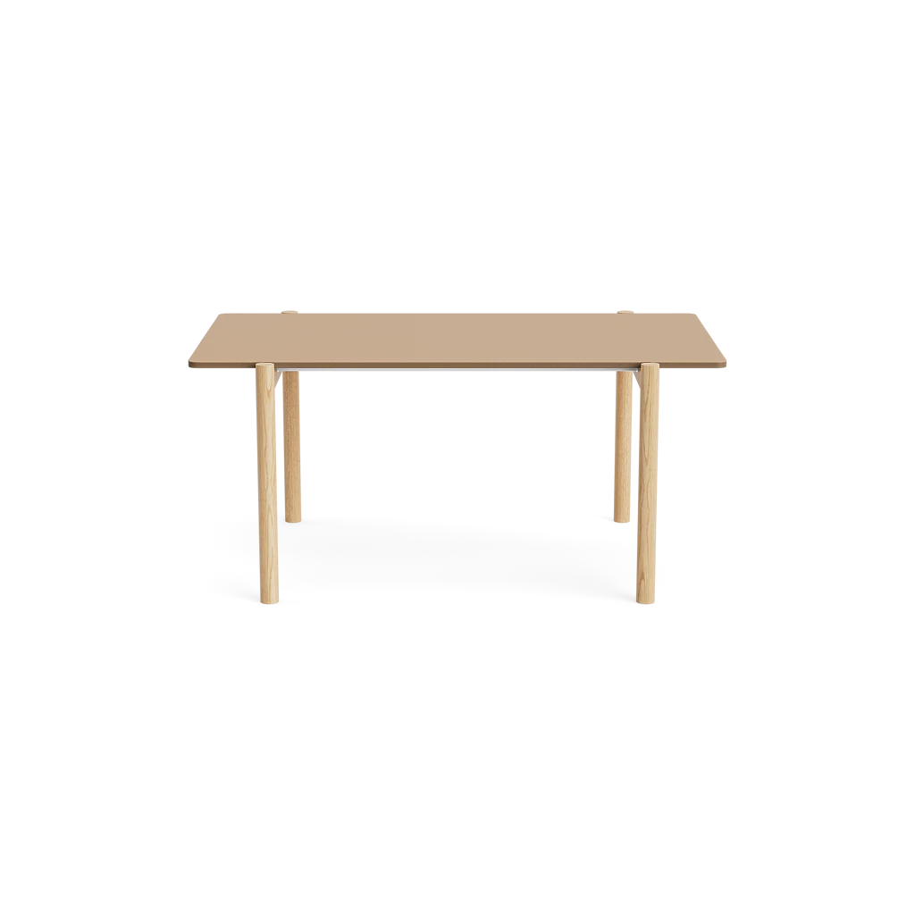 MAKE nordic THY Rectangular Dining Table โต๊ะรับประทานอาหารหน้าโต๊ะลิโนเลียมโครงไม้โอ๊คดีไซน์สแกนดิเนเวียน ออกแบบโดย Esben Pilgaard Jørgensen