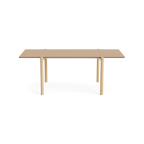 MAKE nordic THY Rectangular Dining Table โต๊ะรับประทานอาหารหน้าโต๊ะลิโนเลียมโครงไม้โอ๊คดีไซน์สแกนดิเนเวียน ออกแบบโดย Esben Pilgaard Jørgensen
