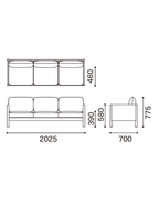 Karimoku New Standard Castor Lobby Sofa 3-Seater โซฟาไม้โอ๊คญี่ปุ่นดีไซน์มินิมอลโดย BIG-GAME