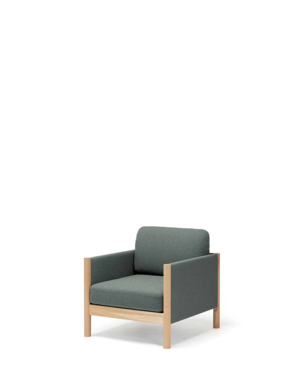 Karimoku New Standard Castor Lobby Sofa Plus 1-Seater โซฟาไม้โอ๊คญี่ปุ่นดีไซน์มินิมอลโดย BIG-GAME