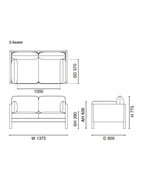 Karimoku New Standard Castor Lobby Sofa Plus 2-Seater โซฟาไม้โอ๊คญี่ปุ่นดีไซน์มินิมอลโดย BIG-GAME