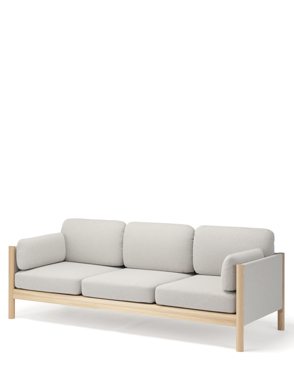 Karimoku New Standard Castor Lobby Sofa Plus 3-Seater โซฟาไม้โอ๊คญี่ปุ่นดีไซน์มินิมอลโดย BIG-GAME