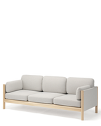 Karimoku New Standard Castor Lobby Sofa Plus 3-Seater โซฟาไม้โอ๊คญี่ปุ่นดีไซน์มินิมอลโดย BIG-GAME