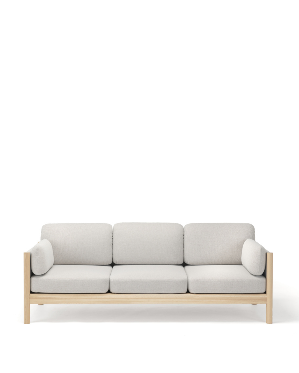 Karimoku New Standard Castor Lobby Sofa Plus 3-Seater โซฟาไม้โอ๊คญี่ปุ่นดีไซน์มินิมอลโดย BIG-GAME