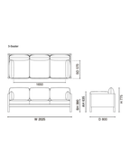 Karimoku New Standard Castor Lobby Sofa Plus 3-Seater โซฟาไม้โอ๊คญี่ปุ่นดีไซน์มินิมอลโดย BIG-GAME