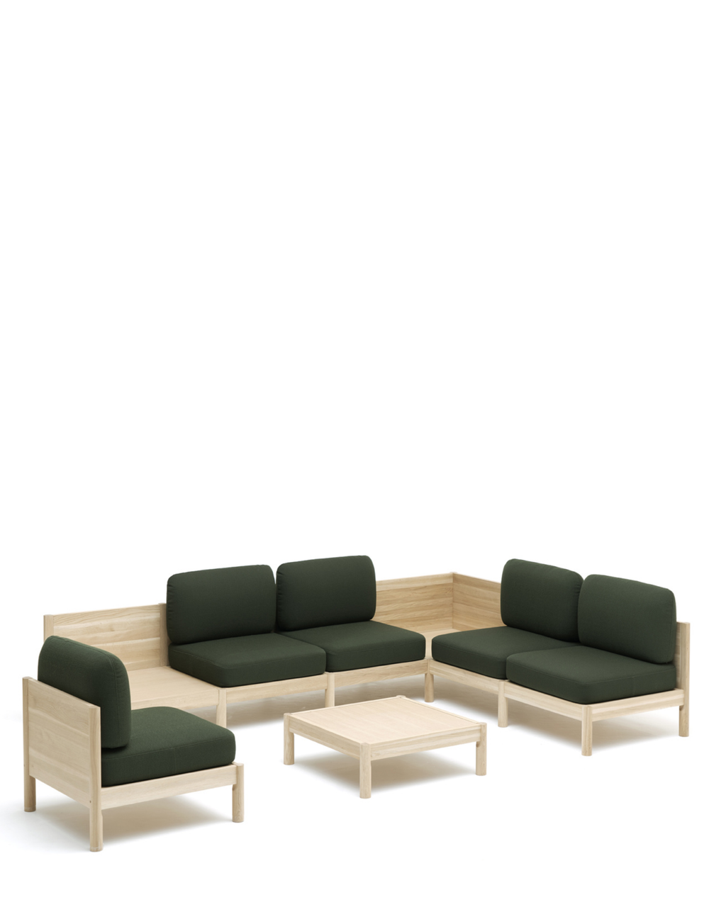 Karimoku New Standard Castor Lobby Sofa System ระบบโซฟาโมดูลาร์สำหรับพื้นที่สาธารณะ โครงไม้โอ๊คญี่ปุ่น ออกแบบโดย BIG-GAME