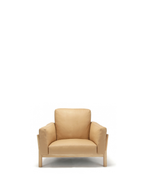 Karimoku New Standard Castor Sofa 1-Seater Leather โซฟาหนังโครงไม้โอ๊คญี่ปุ่น ดีไซน์มินิมอลโดย BIG-GAME