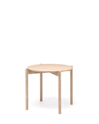 Karimoku New Standard Castor Table Round 85 โต๊ะไม้โอ๊คญี่ปุ่นทรงกลม ดีไซน์มินิมอลโดย BIG-GAME