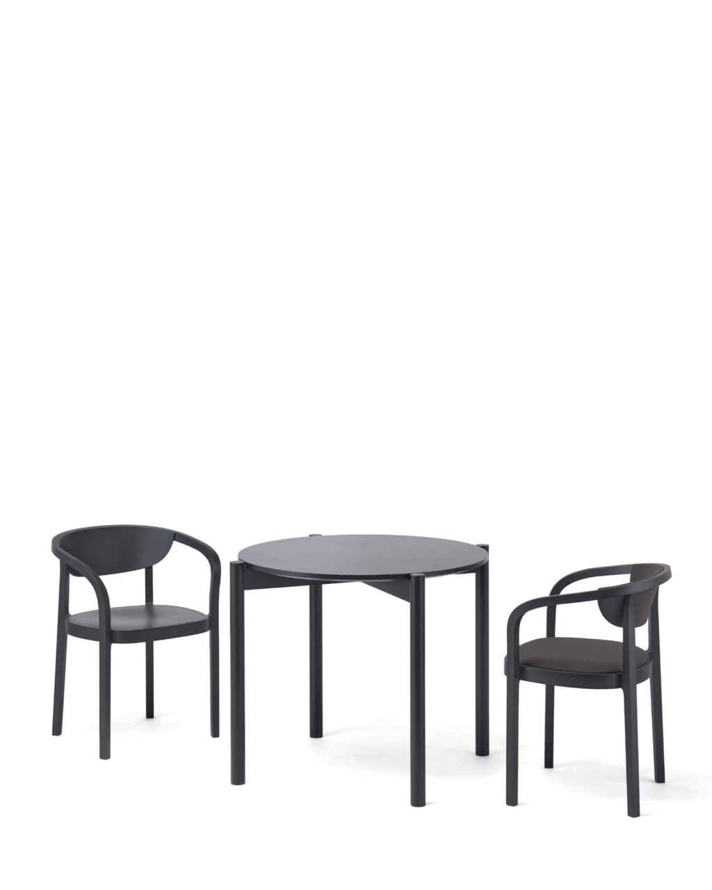 Karimoku New Standard Castor Table Round 85 โต๊ะไม้โอ๊คญี่ปุ่นทรงกลม ดีไซน์มินิมอลโดย BIG-GAME