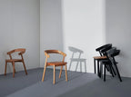 Made by Choice NUDE Dining Chair เก้าอี้ oak และ birch plywood แบบ stackable ออกแบบโดย Harri Koskinen