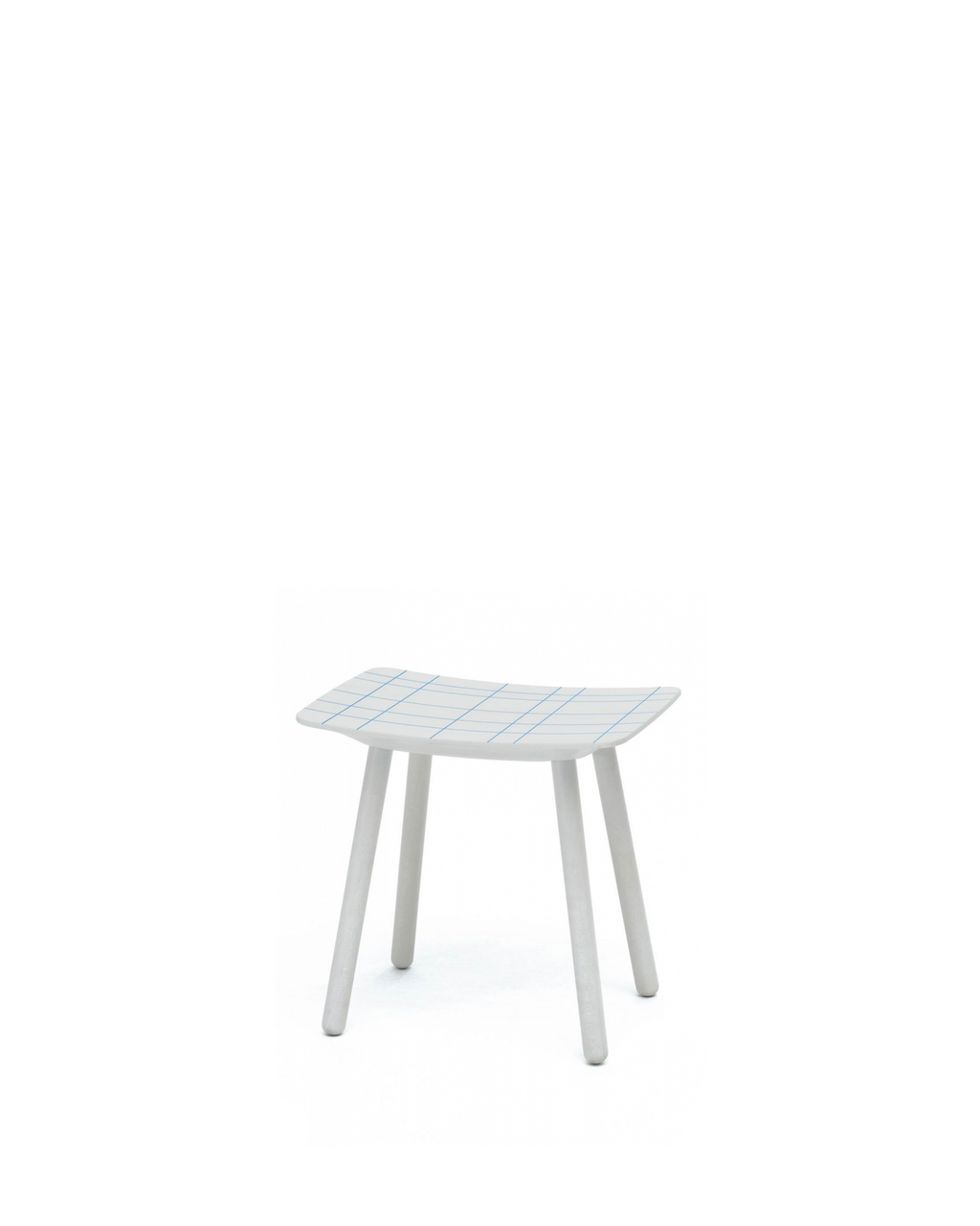 Karimoku New Standard Colour Stool สตูลไม้ลายกริดสี ออกแบบโดย Scholten & Baijings
