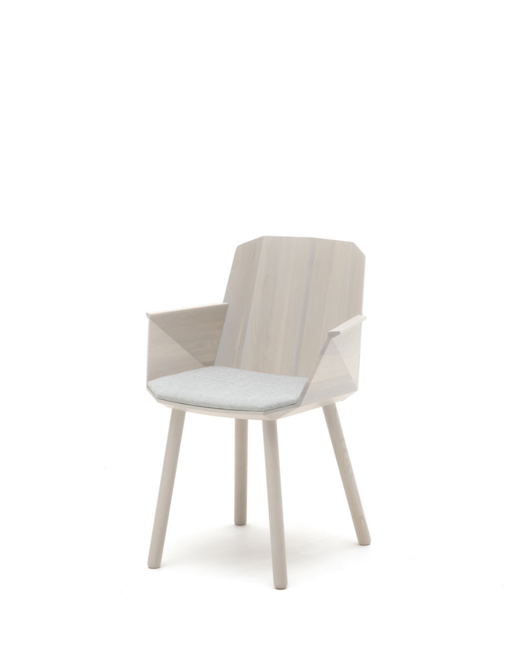 Karimoku New Standard Colour Wood Armchair เก้าอี้ไม้โอ๊คมีที่วางแขน ออกแบบโดย Scholten & Baijings