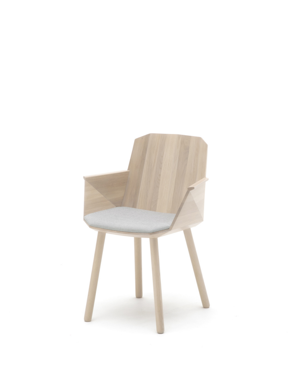 Karimoku New Standard Colour Wood Armchair เก้าอี้ไม้โอ๊คมีที่วางแขน ออกแบบโดย Scholten & Baijings