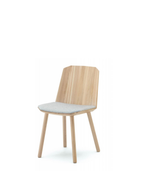 Karimoku New Standard Colour Wood Sidechair เก้าอี้ไม้โอ๊คดีไซน์กราฟิก ออกแบบโดย Scholten & Baijings