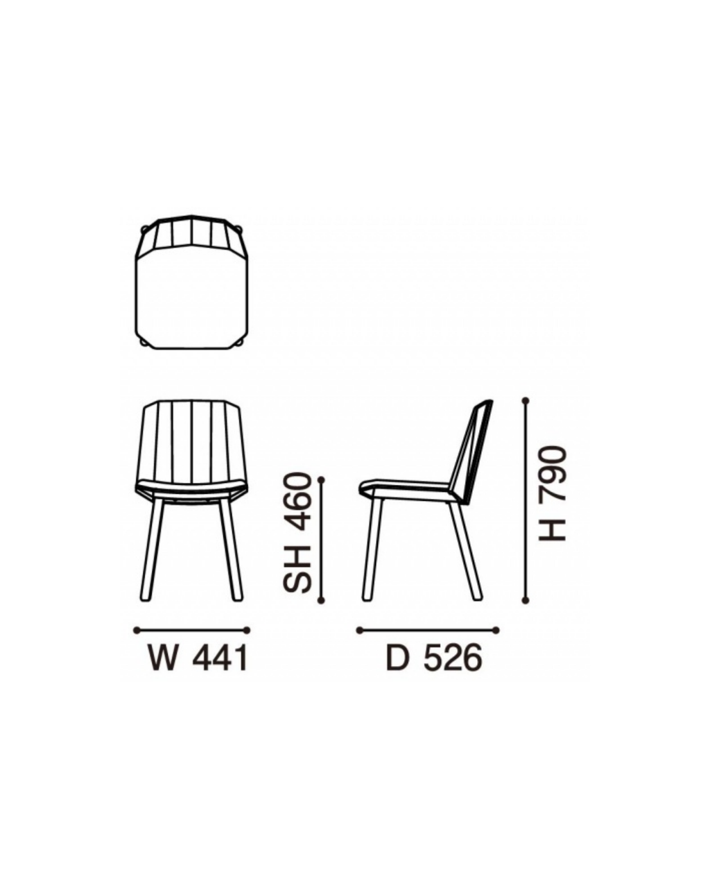 Karimoku New Standard Colour Wood Sidechair เก้าอี้ไม้โอ๊คดีไซน์กราฟิก ออกแบบโดย Scholten & Baijings