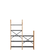 Very Good & Proper Croquet Freestanding Shelving ชั้นวางของ freestanding โครงไม้ oak และเหล็ก modular ออกแบบโดย Michael Marriott