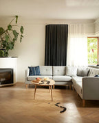 FDB Møbler D103 Anholt โต๊ะกาแฟไม้โอ๊กทรง organic asymmetric ดีไซน์โดย Mot & Bergstrøm ปี 2019