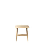 FDB Møbler D20 Corner Table โต๊ะมุมไม้ oak พร้อมชั้นวางด้านล่าง ออกแบบโดย Poul M. Volther