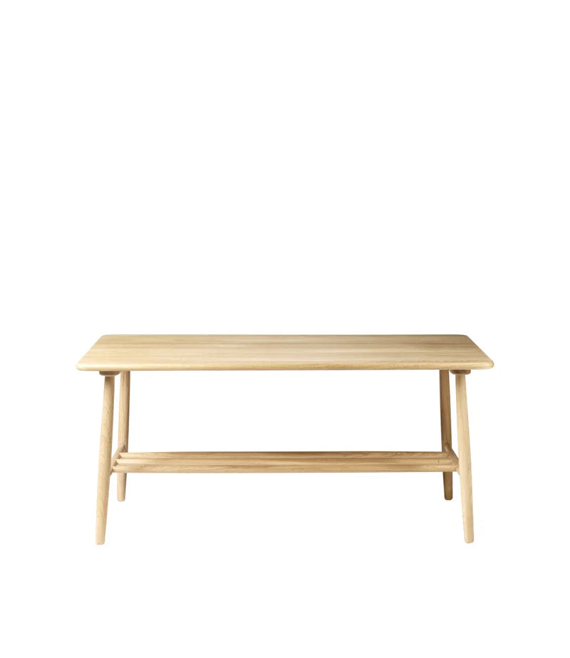 FDB Møbler D20 Coffee Table โต๊ะกลางไม้ oak พร้อมชั้นวางด้านล่าง ออกแบบโดย Poul M. Volther