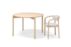 Karimoku New Standard Castor Table Round 110 โต๊ะไม้โอ๊คญี่ปุ่นทรงกลม ดีไซน์มินิมอลโดย BIG-GAME