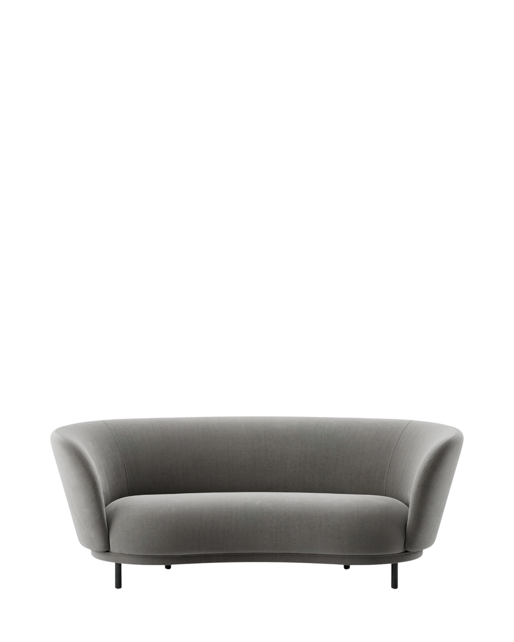Dandy 3 Seater Sofa โซฟาสามที่นั่งทรงโค้งพร้อมฐานไม้ oak จาก Massproductions