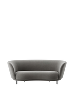 Dandy 3 Seater Sofa โซฟาสามที่นั่งทรงโค้งพร้อมฐานไม้ oak จาก Massproductions