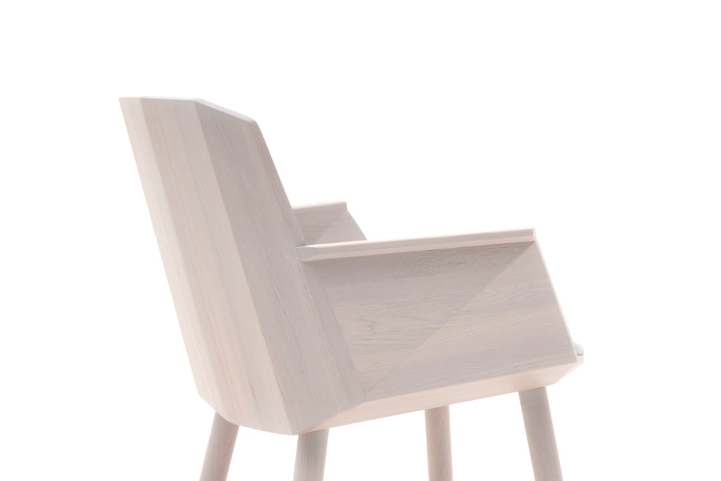 Karimoku New Standard Colour Wood Armchair เก้าอี้ไม้โอ๊คมีที่วางแขน ออกแบบโดย Scholten & Baijings