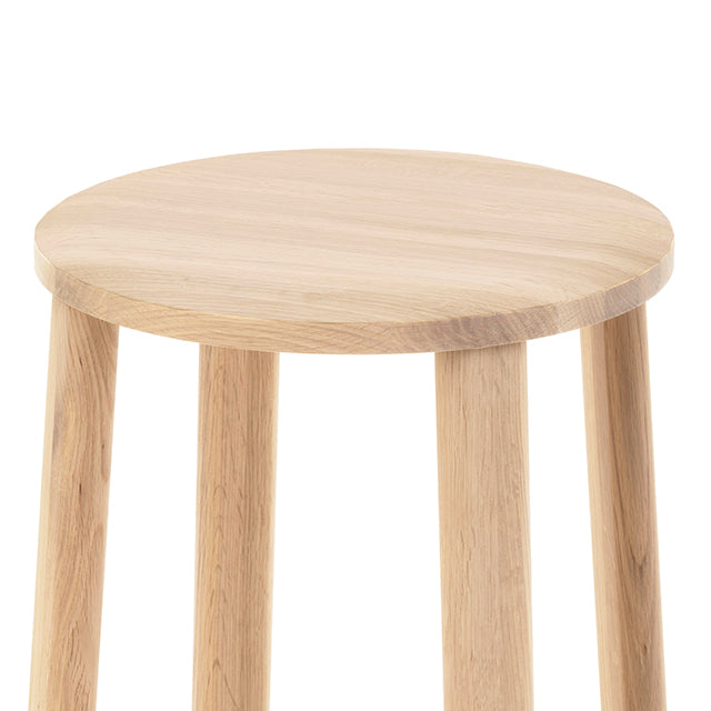 Karimoku New Standard Archive Barstool Low สตูลบาร์ไม้โอ๊คดีไซน์มินิมอล ออกแบบโดย Christian Haas