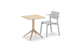 Karimoku New Standard Scout Bistro Table Square โต๊ะไม้โอ๊คขากลางหน้าโต๊ะสี่เหลี่ยมดีไซน์มินิมอล ออกแบบโดย Christian Haas
