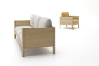 Karimoku New Standard Castor Lobby Sofa 1-Seater โซฟาไม้โอ๊คญี่ปุ่นดีไซน์มินิมอลโดย BIG-GAME